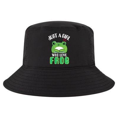 Frog Just A Girl Who Loves Frogs Funny Frog Lover Gift Cool Comfort Performance Bucket Hat