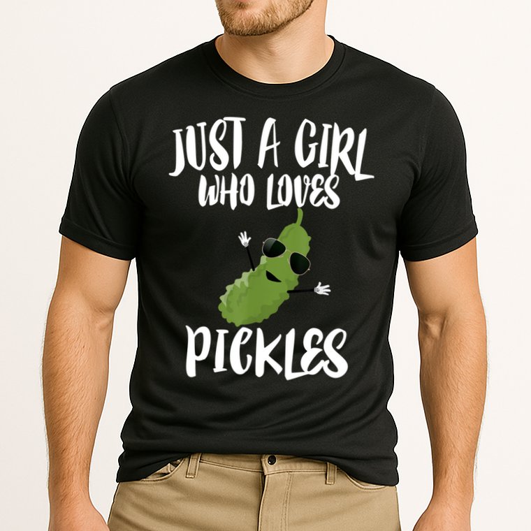 Funny Just A Girl Who Loves Pickles Gift Pickle Gift Cooling Performance Crew T-Shirt