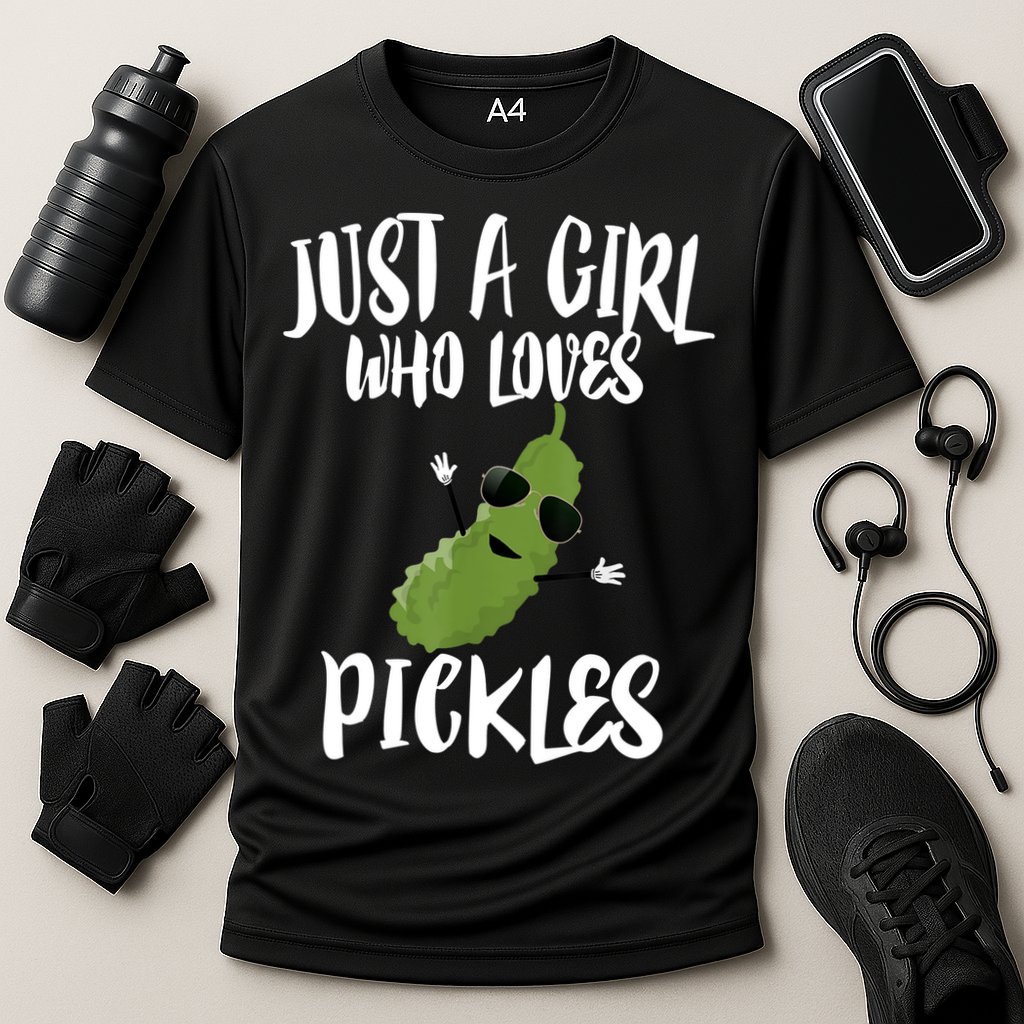 Funny Just A Girl Who Loves Pickles Gift Pickle Gift Cooling Performance Crew T-Shirt