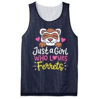 Ferret Just A Girl Who Loves Ferrets Mesh Reversible Basketball Jersey Tank