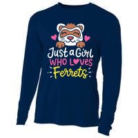 Ferret Just A Girl Who Loves Ferrets Cooling Performance Long Sleeve Crew