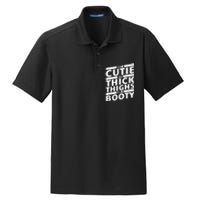 Funny Just A Cutie With Thick Thighs And A Booty Gym Wear Dry Zone Grid Polo