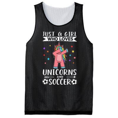 Funny Just A  Who Loves Unicorns And Soccer Mesh Reversible Basketball Jersey Tank