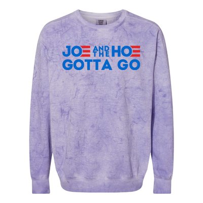 Funny Joe And The Hoe Gotta Go Colorblast Crewneck Sweatshirt