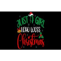 Funny Just A Girl Who Loves Christmas Bumper Sticker