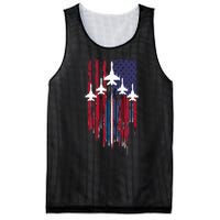 Fighter Jet Airplane American Flag Patriotic Mesh Reversible Basketball Jersey Tank