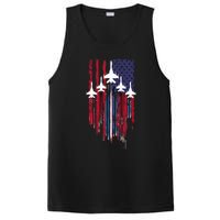 Fighter Jet Airplane American Flag Patriotic PosiCharge Competitor Tank