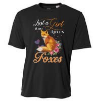 Fun Just A L Who Loves Foxes Coyote Lovers Cooling Performance Crew T-Shirt