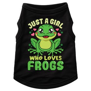 Frog Just A Who Loves Frogs Funny Frog Lover Gift Doggie Tank