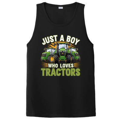 Farm Just A Who Loves Tractors Farmer Gift PosiCharge Competitor Tank