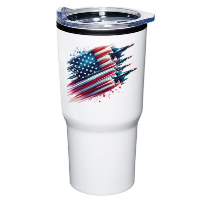 Flying Jets American Flag Usa Patriotic 4th Of July Tumbler