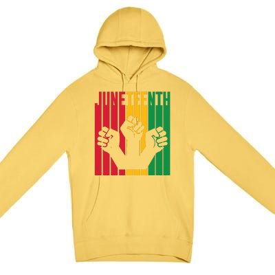 Freedom Juneteenth Art Premium Pullover Hoodie