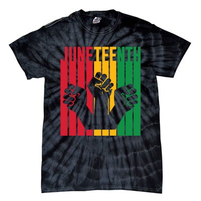 Freedom Juneteenth Art Tie-Dye T-Shirt