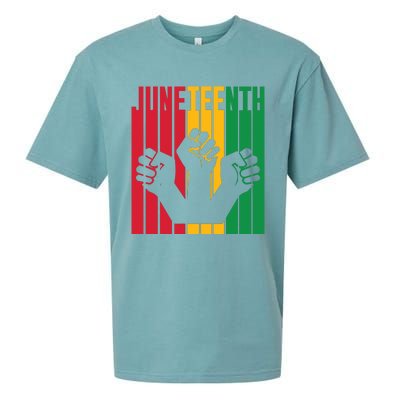 Freedom Juneteenth Art Sueded Cloud Jersey T-Shirt