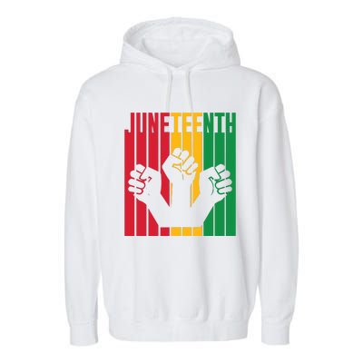 Freedom Juneteenth Art Garment-Dyed Fleece Hoodie