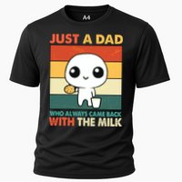 Funny Just A Dad Who Always Came Back With The Milk Performance Shirt