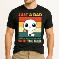 Funny Just A Dad Who Always Came Back With The Milk Performance Shirt