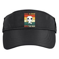 Funny Just A Dad Who Always Came Back With The Milk Adult Drive Performance Visor