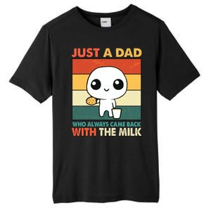 Funny Just A Dad Who Always Came Back With The Milk Tall Fusion ChromaSoft Performance T-Shirt