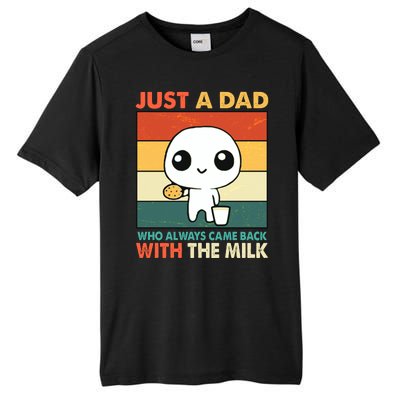 Funny Just A Dad Who Always Came Back With The Milk Tall Fusion ChromaSoft Performance T-Shirt