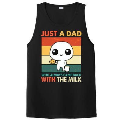 Funny Just A Dad Who Always Came Back With The Milk PosiCharge Competitor Tank