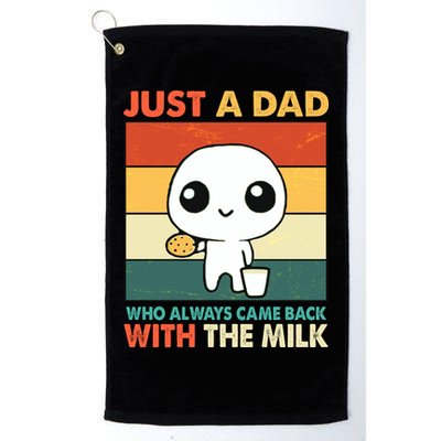 Funny Just A Dad Who Always Came Back With The Milk Golf Towel
