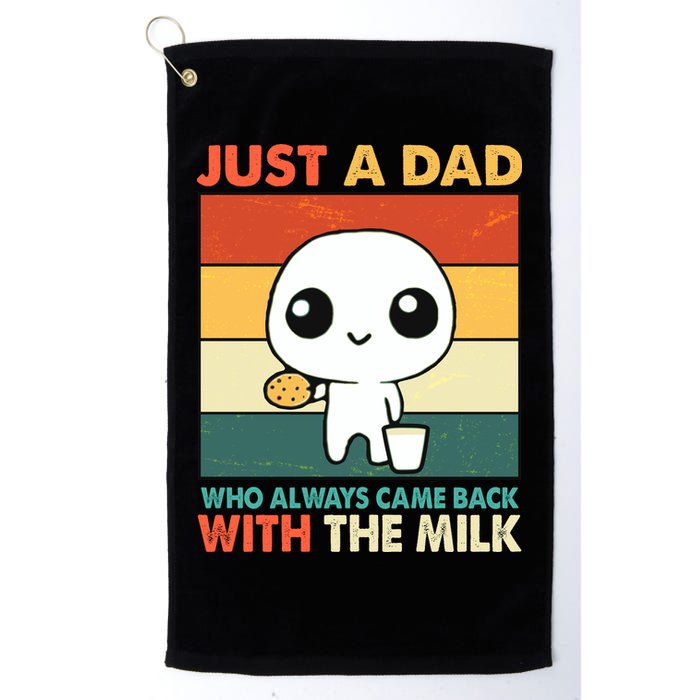 Funny Just A Dad Who Always Came Back With The Milk Golf Towel