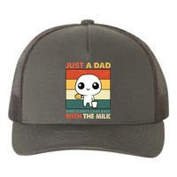 Funny Just A Dad Who Always Came Back With The Milk Yupoong Adult 5-Panel Trucker Hat