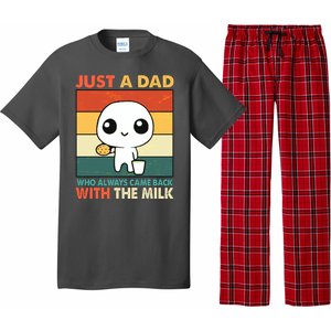 Funny Just A Dad Who Always Came Back With The Milk Pajama Set