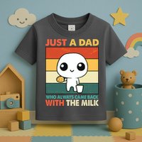 Funny Just A Dad Who Always Came Back With The Milk Toddler T-Shirt
