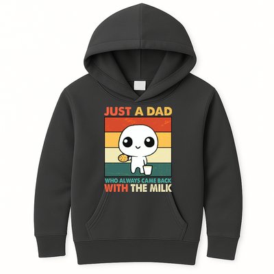 Funny Just A Dad Who Always Came Back With The Milk Kids Hoodie