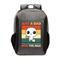 Funny Just A Dad Who Always Came Back With The Milk Vector Backpack