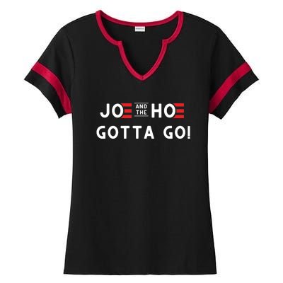 Funny Joe And The Hoe Gotta Go #FJB Design Ladies Halftime Notch Neck Tee