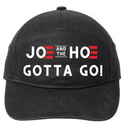 Funny Joe And The Hoe Gotta Go #FJB Design 7-Panel Snapback Hat