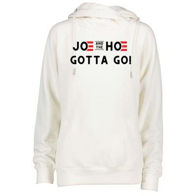 Funny Joe And The Hoe Gotta Go #FJB Design Womens Funnel Neck Pullover Hood