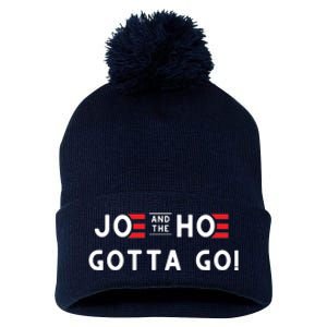 Funny Joe And The Hoe Gotta Go #FJB Design Pom Pom 12in Knit Beanie