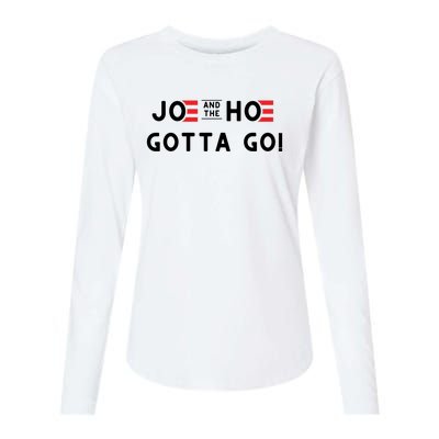 Funny Joe And The Hoe Gotta Go #FJB Design Womens Cotton Relaxed Long Sleeve T-Shirt