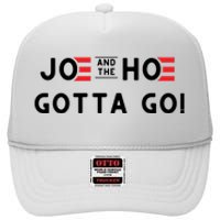 Funny Joe And The Hoe Gotta Go #FJB Design High Crown Mesh Back Trucker Hat