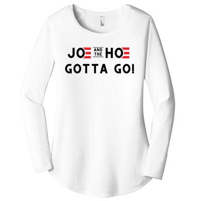 Funny Joe And The Hoe Gotta Go #FJB Design Women's Perfect Tri Tunic Long Sleeve Shirt