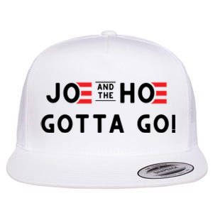 Funny Joe And The Hoe Gotta Go #FJB Design Flat Bill Trucker Hat