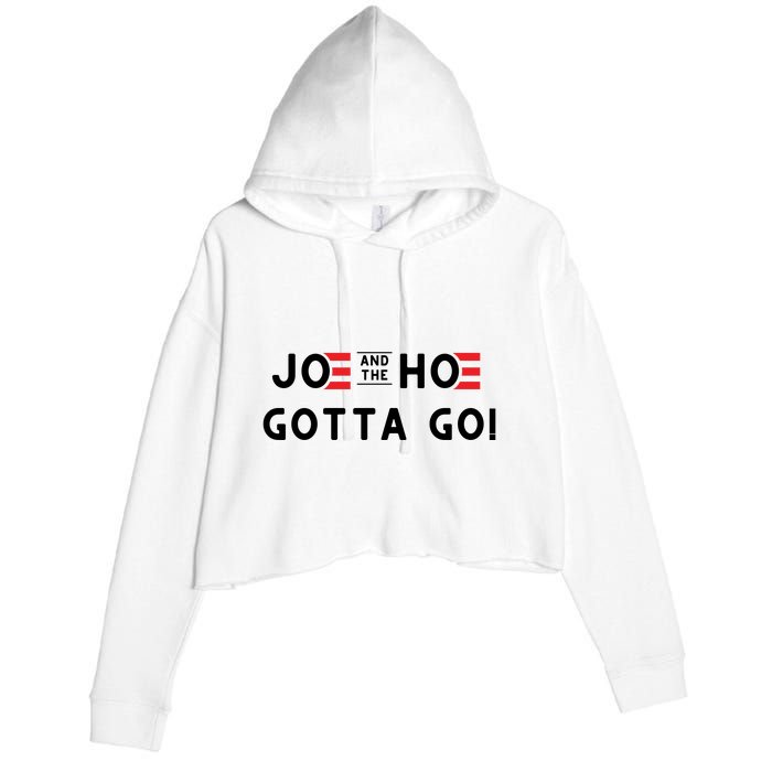 Funny Joe And The Hoe Gotta Go #FJB Design Crop Fleece Hoodie