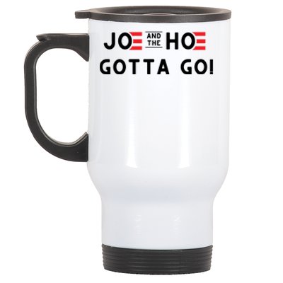 Funny Joe And The Hoe Gotta Go #FJB Design Stainless Steel Travel Mug