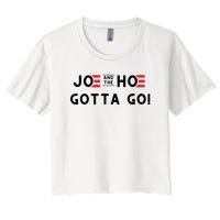 Funny Joe And The Hoe Gotta Go #FJB Design Women's Crop Top Tee