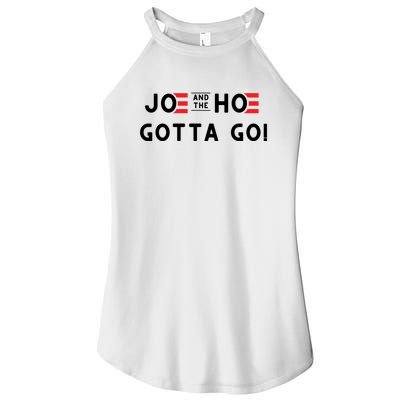 Funny Joe And The Hoe Gotta Go #FJB Design Women's Perfect Tri Rocker Tank