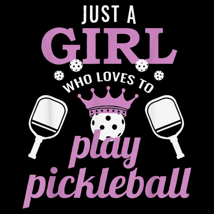 Funny Just A Girl Who Loves To Play Pickleball Cooling Performance Crew T-Shirt