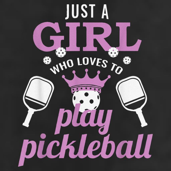 Funny Just A Girl Who Loves To Play Pickleball Adult Drive Performance Visor