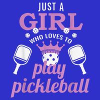 Funny Just A Girl Who Loves To Play Pickleball 16 in Basic Backpack