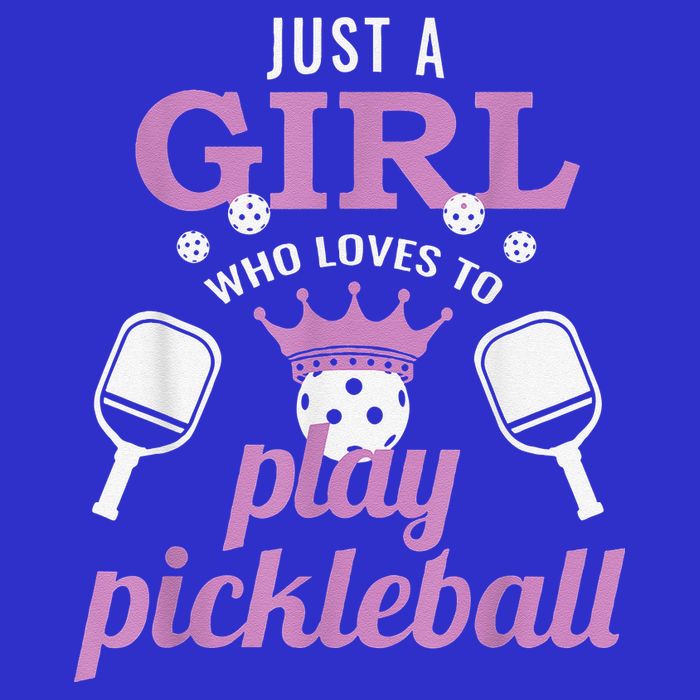 Funny Just A Girl Who Loves To Play Pickleball 16 in Basic Backpack