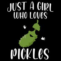 Funny Just A Girl Who Loves Pickles Gift Pickle Gift Doggie Tank