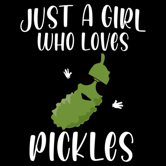 Funny Just A Girl Who Loves Pickles Gift Pickle Gift Doggie Tank